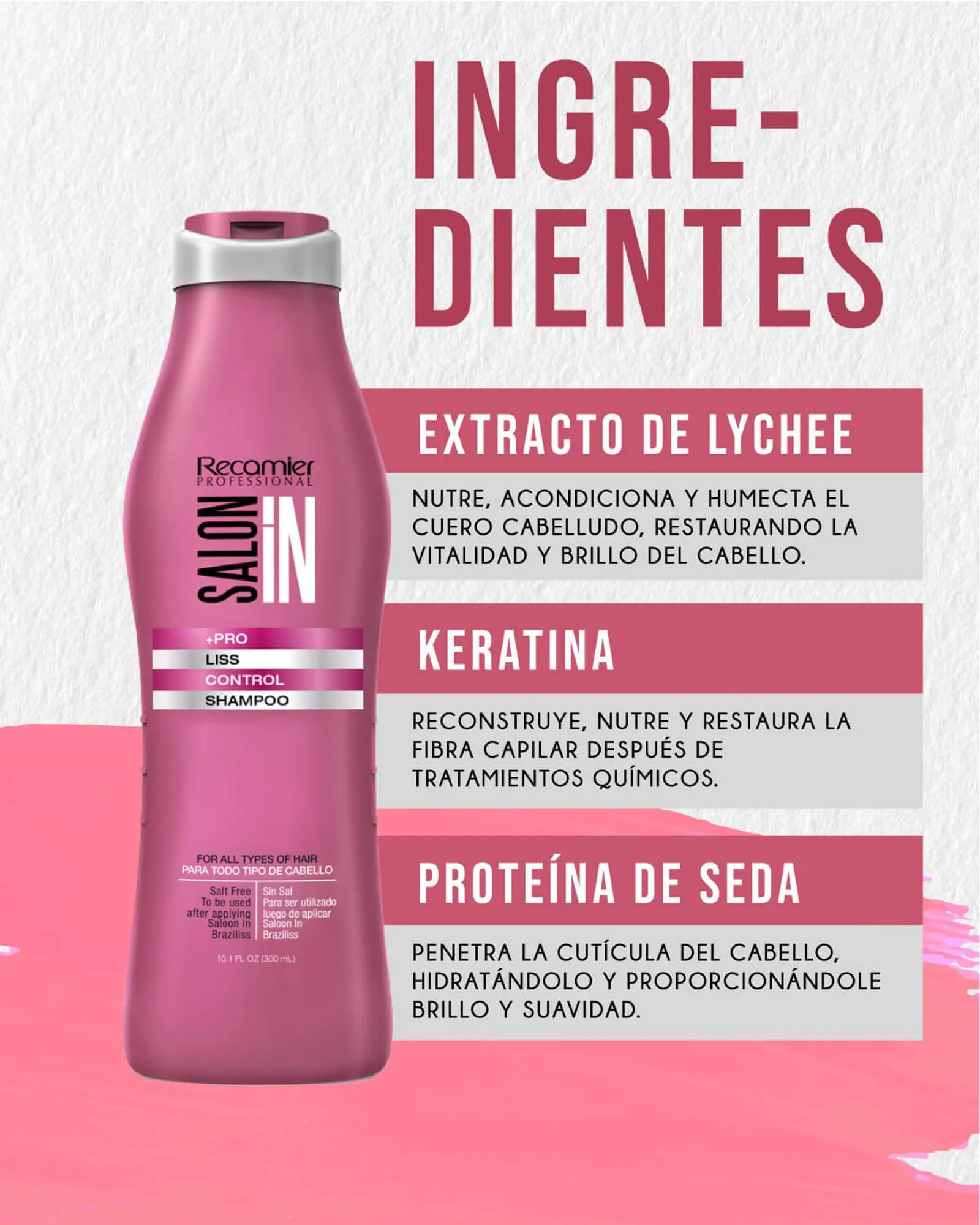 Shampoo Liss Control Salon In X 300 ml - Image 3