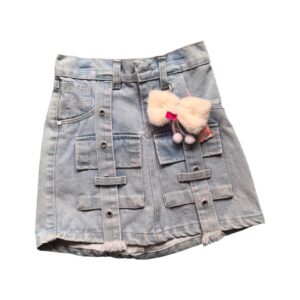 Falda Short Cargo Azul claro Niña